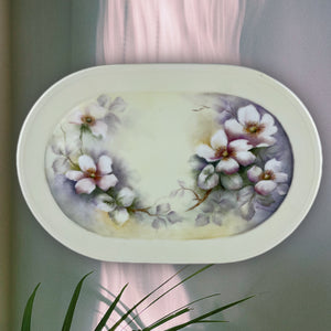 Delicate Blossoms Porcelain Vanity Tray