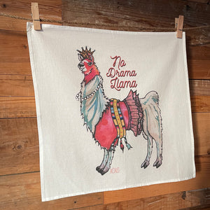 No Drama Llama Tea Towel