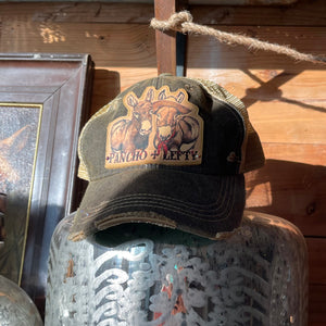 Pancho and Lefty Army Green Trucker Hat