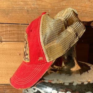 Pancho and Lefty Red Trucker Hat