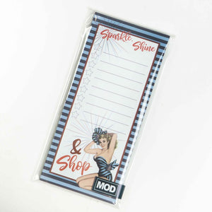 Sparkle & Shop Pinup Notepad