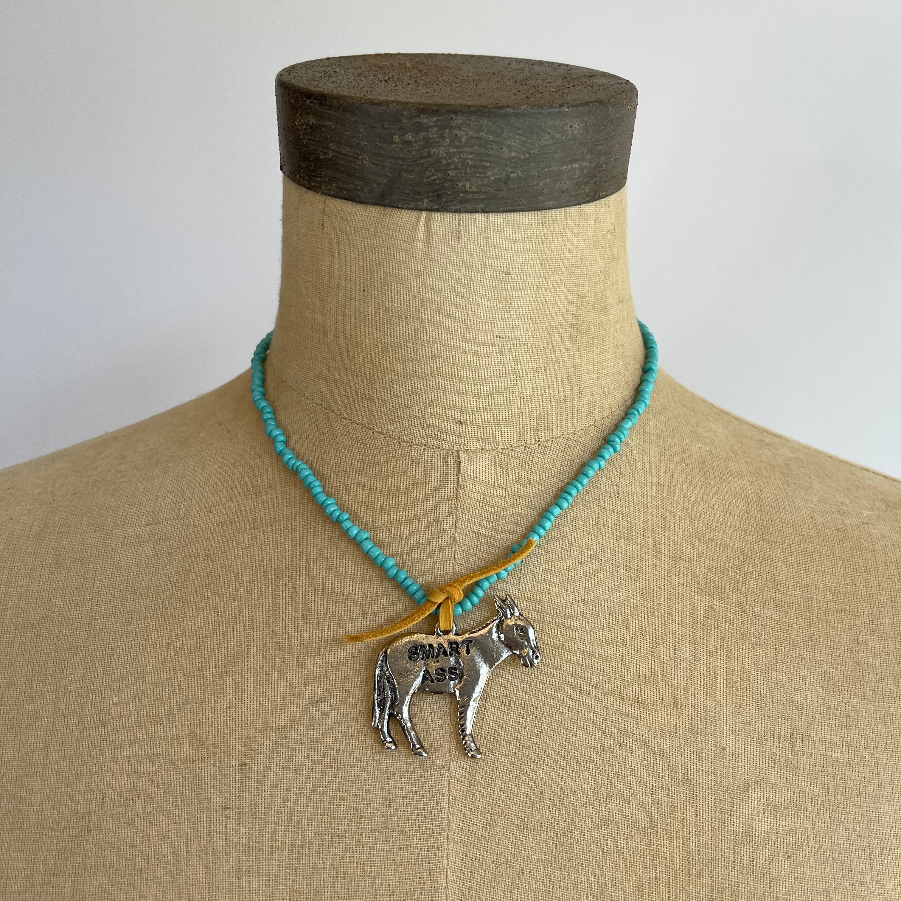 Smart Little Burro Turquoise Necklace