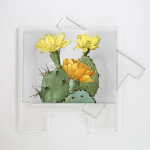 Yellow Cactus Flower CookBook/ Tablet/ Book Holder