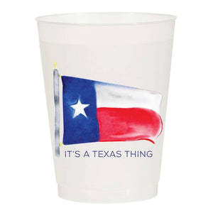 Texas Thing Set of 10 Party Cups