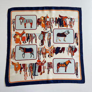 “Stable for Two” Silk Scarf