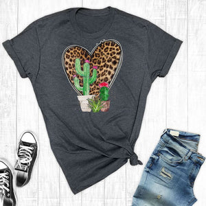 Prickly Wild Heart Charcoal T-Shirt